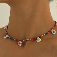 Casual Beach Flower Beaded Women's Necklace main image 4