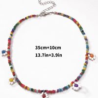 Casual Beach Flower Beaded Women's Necklace main image 2