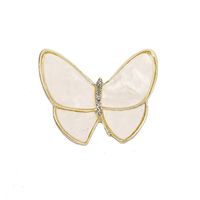 Retro Mariposa Perla De Imitación Aleación Diamante De Imitación Mujeres Broches sku image 5