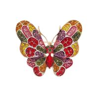 Retro Butterfly Imitation Pearl Alloy Rhinestone Women's Brooches sku image 36