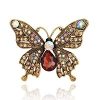 Retro Butterfly Imitation Pearl Alloy Rhinestone Women's Brooches sku image 28