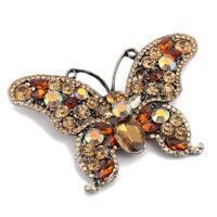 Retro Butterfly Imitation Pearl Alloy Rhinestone Women's Brooches sku image 64