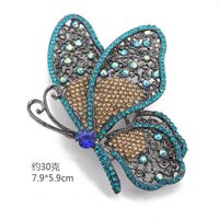 Retro Butterfly Imitation Pearl Alloy Rhinestone Women's Brooches sku image 58