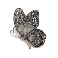 Retro Butterfly Imitation Pearl Alloy Rhinestone Women's Brooches sku image 42
