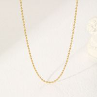 Simple Style Commute Solid Color Stainless Steel Plating 14k Gold Plated Necklace main image 5