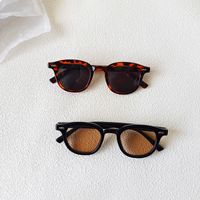 Vacation Cool Style Solid Color Pc Resin Oval Frame Full Frame Kids Sunglasses main image 3