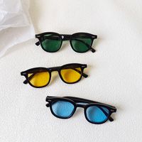 Vacation Cool Style Solid Color Pc Resin Oval Frame Full Frame Kids Sunglasses main image 2