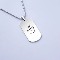 Simple Style Streetwear Letter Stainless Steel Pendant Necklace main image 3