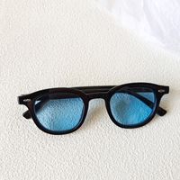 Vacation Cool Style Solid Color Pc Resin Oval Frame Full Frame Kids Sunglasses sku image 3