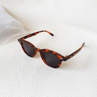 Vacation Cool Style Solid Color Pc Resin Oval Frame Full Frame Kids Sunglasses sku image 4