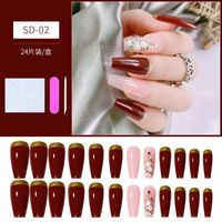 Wear Armor Finished Product Nail Tip Disassembly Removable Wear Nail Stickers sku image 53
