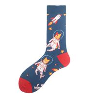 Men's Casual Animal Vegetable Notes Cotton Ankle Socks A Pair sku image 24