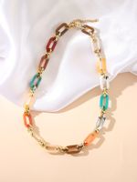 1 Piece Fashion Multicolor Resin Chain Women's Necklace sku image 5