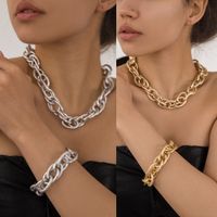 Retro Streetwear Geometric Alloy Plating Women's Bracelets Necklace main image 3
