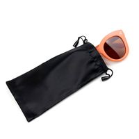 Brillen Tasche Schwarze Faser Kordel Zug Sockel Gewöhnliche Normale Normale Sonnenbrille Aufbewahrung Tasche Brille Weiche Staub Dichte Tasche main image 4