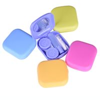Xcl028 Contact Lens Case Plastic Invisible Couple Box With Mirror Mini Compact Contact Lens Case main image 4