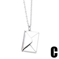 Simple Style Envelope Stainless Steel Copper Plating 18k Gold Plated Pendant Necklace sku image 2