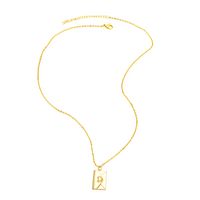 Simple Style Envelope Stainless Steel Copper Plating 18k Gold Plated Pendant Necklace main image 2