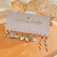 Casual Simple Style Heart Shape Snake Butterfly Alloy Women's Drop Earrings main image 5