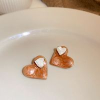 1 Pair Vintage Style Heart Shape Plating Alloy Drop Earrings sku image 14