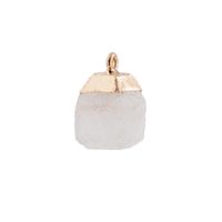 Simple Style Geometric Stainless Steel Natural Stone Pendant Necklace In Bulk sku image 3