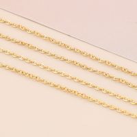 Stainless Steel Shell Titanium Steel 18K Gold Plated Simple Style Plating Round Necklace main image 4