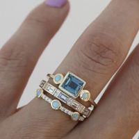 Simple Style Water Droplets Alloy Inlay Zircon Women's Rings main image 1