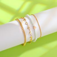 Wholesale Jewelry Commute Heart Shape Alloy Anklet main image 5