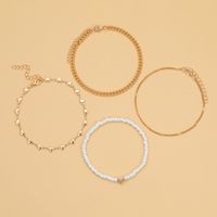 Wholesale Jewelry Commute Heart Shape Alloy Anklet main image 4
