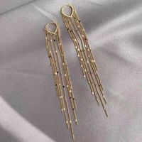 Simple Style Solid Color Alloy Plating Gold Plated Women's Drop Earrings main image 4