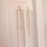 Simple Style Solid Color Alloy Plating Gold Plated Women's Drop Earrings main image 1