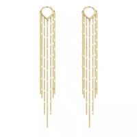 Simple Style Solid Color Alloy Plating Gold Plated Women's Drop Earrings main image 3