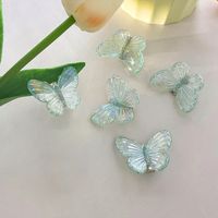 Cartoon Style Sweet Butterfly Arylic Metal Plating Hair Clip sku image 3