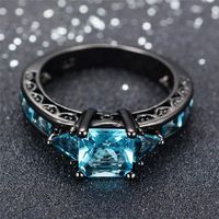 Simple Style Square Alloy Inlay Zircon Women's Rings main image 4