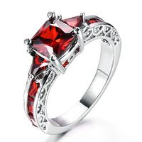 Simple Style Square Alloy Inlay Zircon Women's Rings main image 5