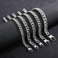 Simple Style Solid Color Titanium Steel Unisex Bracelets main image 7