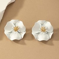 Elegant Pastoral Flower Alloy Plating Women's Ear Studs main image 3