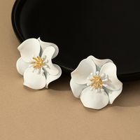 Elegant Pastoral Flower Alloy Plating Women's Ear Studs main image 7