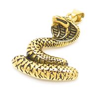 1 Piece Stainless Steel 18K Gold Plated Scissors Snake Eagle sku image 1