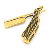 1 Piece Stainless Steel 18K Gold Plated Scissors Snake Eagle sku image 4