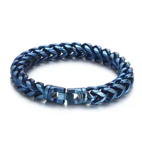 Hip Hop Punk Couleur Unie Acier Au Titane Plaqué Or 18K Hommes Bracelets sku image 5