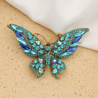 Retro Butterfly Imitation Pearl Alloy Rhinestone Women's Brooches sku image 48
