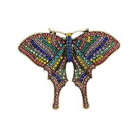 Retro Butterfly Imitation Pearl Alloy Rhinestone Women's Brooches sku image 53