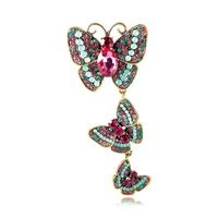 Retro Mariposa Perla De Imitación Aleación Diamante De Imitación Mujeres Broches sku image 55
