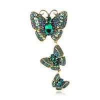 Retro Mariposa Perla De Imitación Aleación Diamante De Imitación Mujeres Broches sku image 56