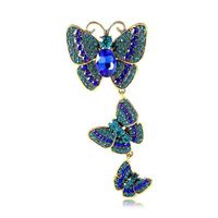 Retro Mariposa Perla De Imitación Aleación Diamante De Imitación Mujeres Broches sku image 57