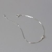 Elegant Geometric Sterling Silver Inlay Rhinestones Bracelets sku image 1