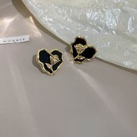 1 Pair Glam Geometric Plating Inlay Alloy Artificial Pearls Opal Zircon Earrings sku image 2