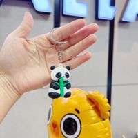 Cute Panda Pvc Metal Unisex Bag Pendant Keychain 1 Piece sku image 2