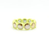 1 Piece Fashion Round Enamel Stoving Varnish Inlay Artificial Gemstones Women's Bracelets sku image 15